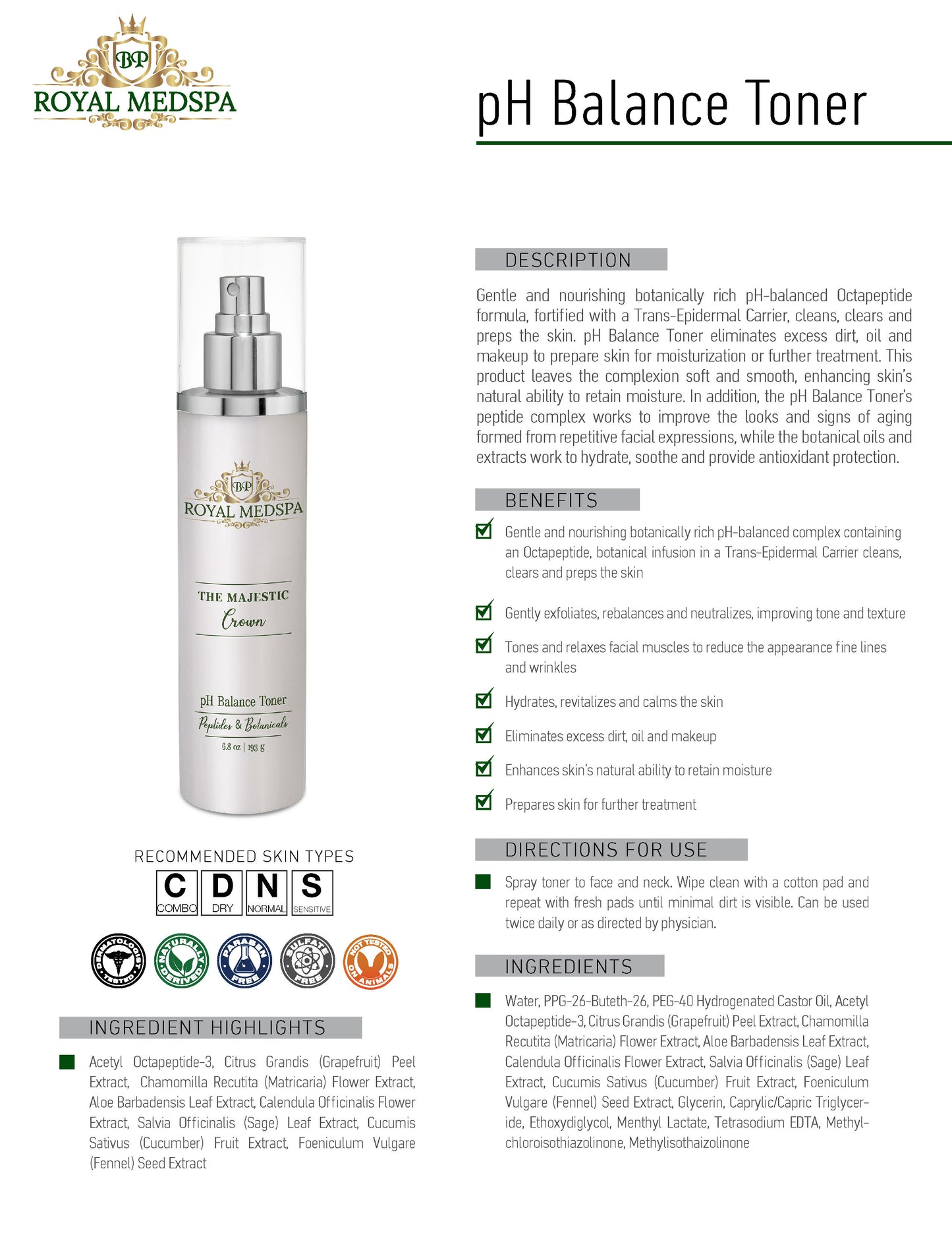 PH Balance Toner